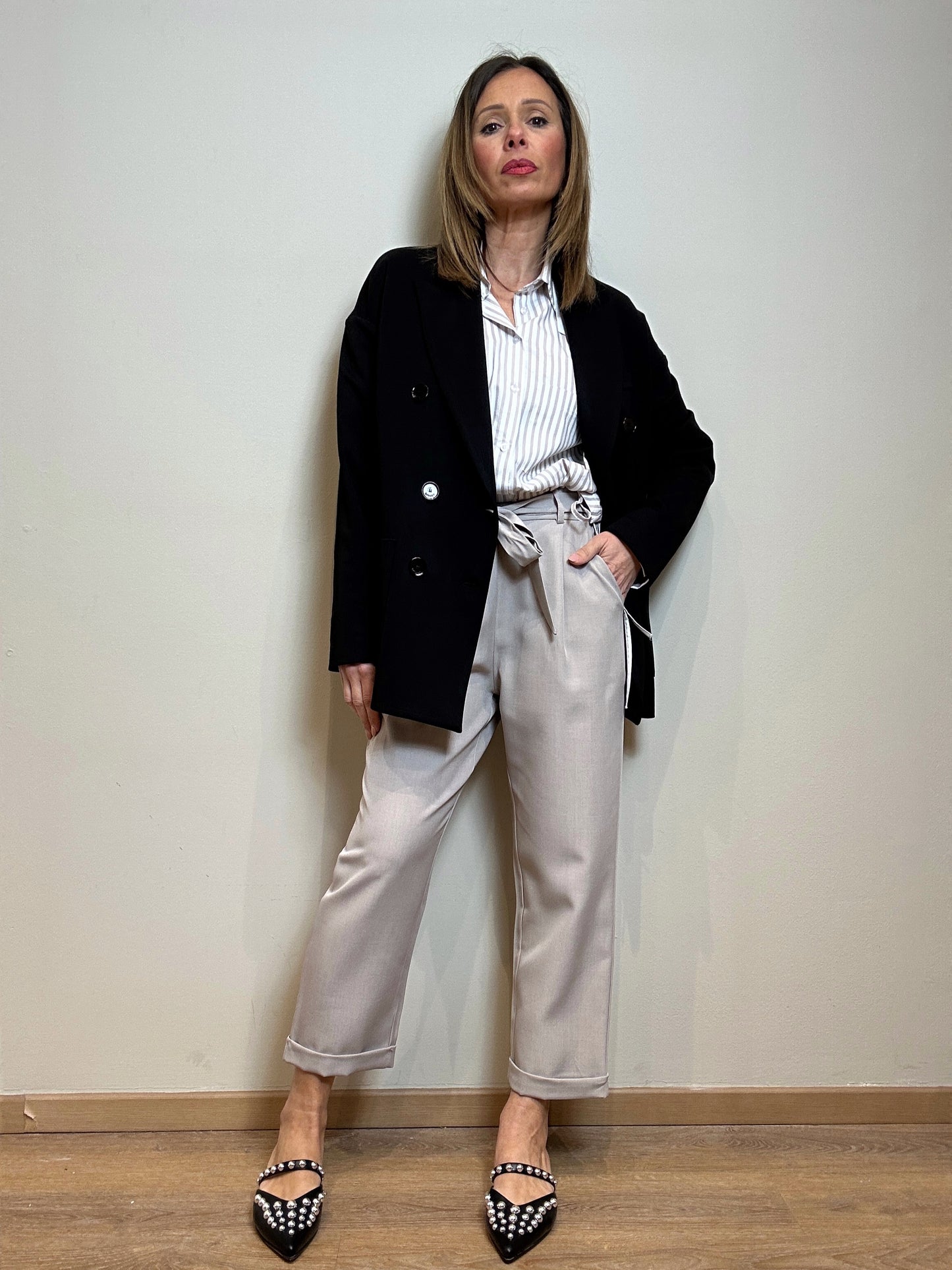 Pantaloni con fiocco