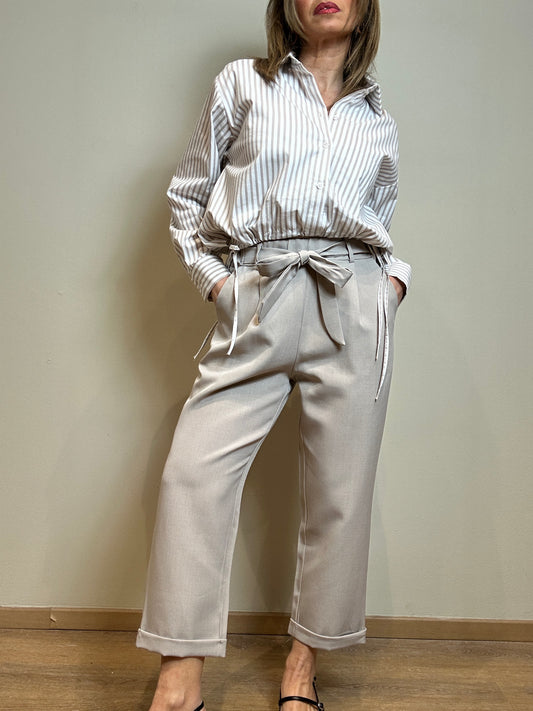 Pantaloni con fiocco
